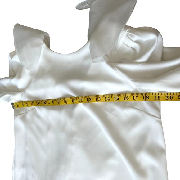 C. Manolo Women Size Small MINI Dress Tunic Wedding Bachelorette Romantic - Picture 4 of 10